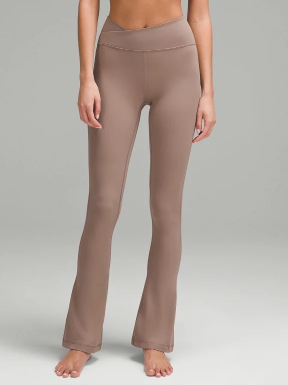 NWOT lululemon Align™ Asymmetrical Mini Flare / size 10 / taupetastic